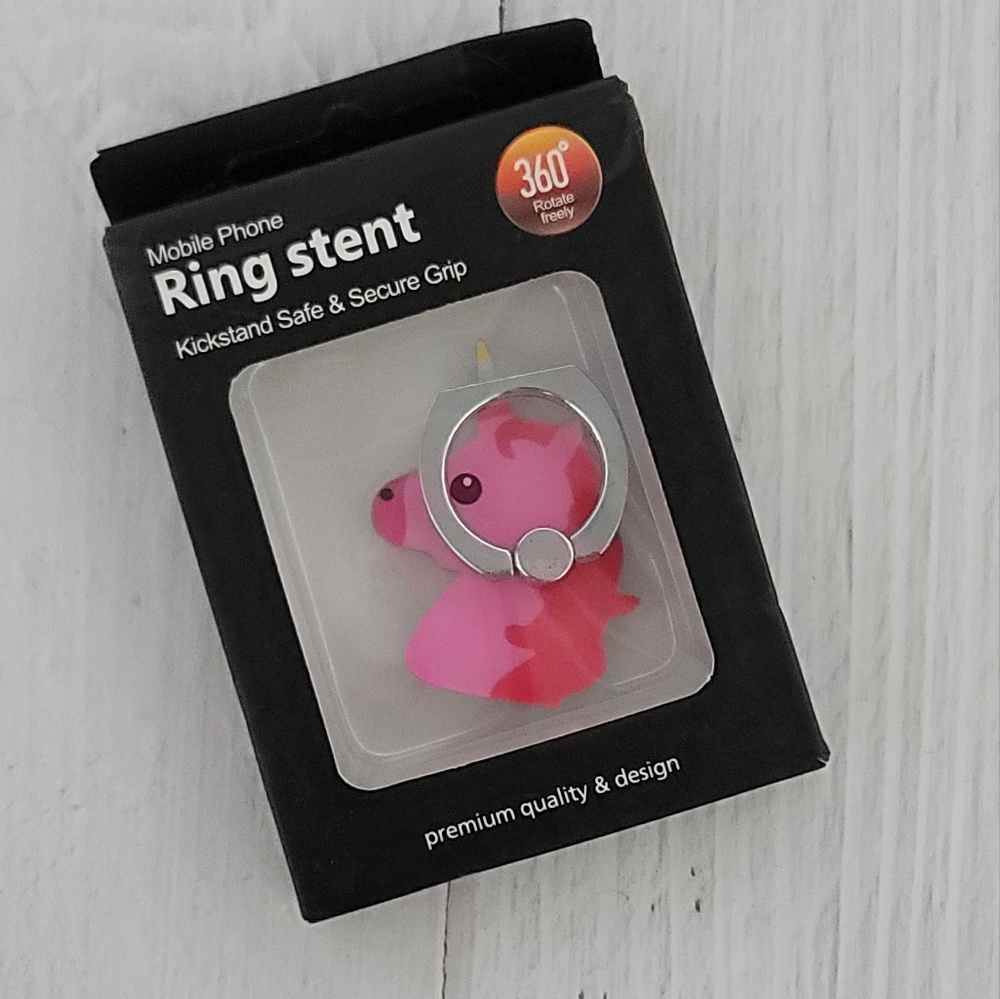 Cell phone kickstand ring